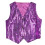 Stage Performances Sequins Vest For Cosplay And-Purple 150cm 1
