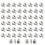 50Pcs U Shape Shelf Support Pins Woodworking Metal-White 1