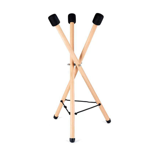 Base de trépied en bois robuste, support de tambour, sac de