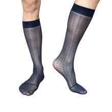 Chaussettes habillées légères et respirantes pour-Bleu marine