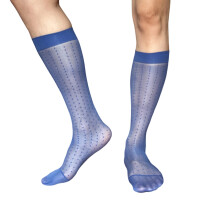 Chaussettes de bureau pour hommes, conception-bleu roi