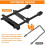 Support de pneu de remorque utilitaire, résistance de 120lb, 5