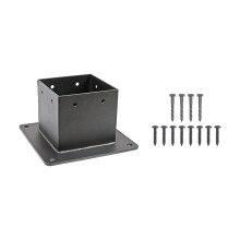 Stable Black Metal Brackets Pergolas Deck Railing Support Easyly