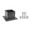 Stable Black Metal Brackets Pergolas Deck Railing Support Easyly 1