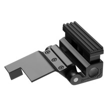 Aluminum Alloy Doors stopper Traveler Security Door-Black