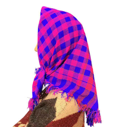 Breathable Head Cover Wind Sun Protections-rose red dark blue