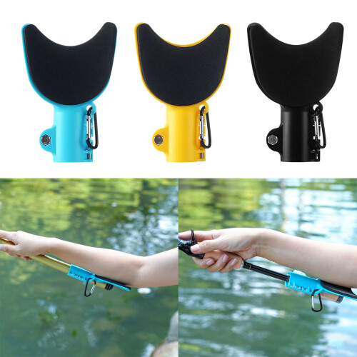 Fishing Rod Holder Rest Stand Rotating Rod Arm Protector-Black 2