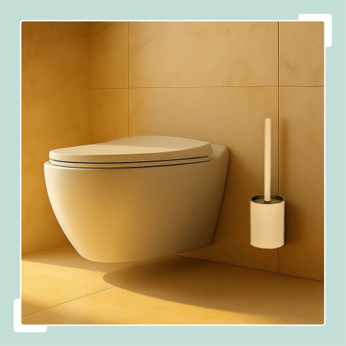 Toilettenbürsten-Set mit Wandhalterung, Edelstahl 2