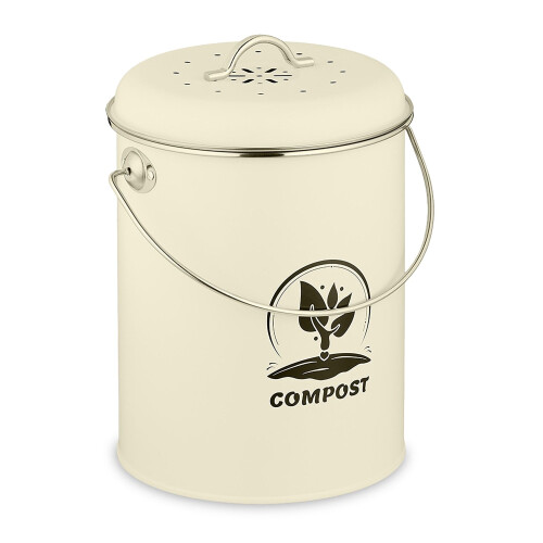 Kompostbehälter mit Geruchsfilter, 5,5 l, für Küchenabfälle aus Eisen 1