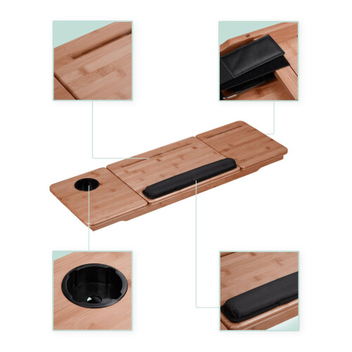 Loopband-laptopbureau - Ergonomisch bamboe werkstation 2
