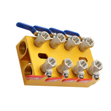 Hogedrukwaterstroommeter 4/5/6/8-weg aluminium-8 manieren