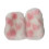 Winterwarme polyester halfvingerhandschoenen Zachte-Roze wit 1