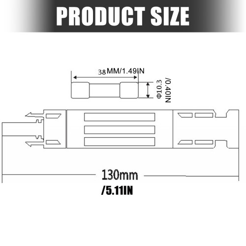 Quick Connection Solar Fuses Connector Resistant Secure-25A 2