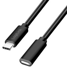 USB-C-Verlängerungskabel, 60 W, 3 m, Schwarz
