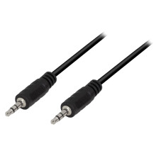 3,5 mm hann-til-hann stereolydkabel, 0,2 m, svart