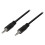 Stereo audio kábel 3,5 mm samec - samec, 0,2 m, čierny 2