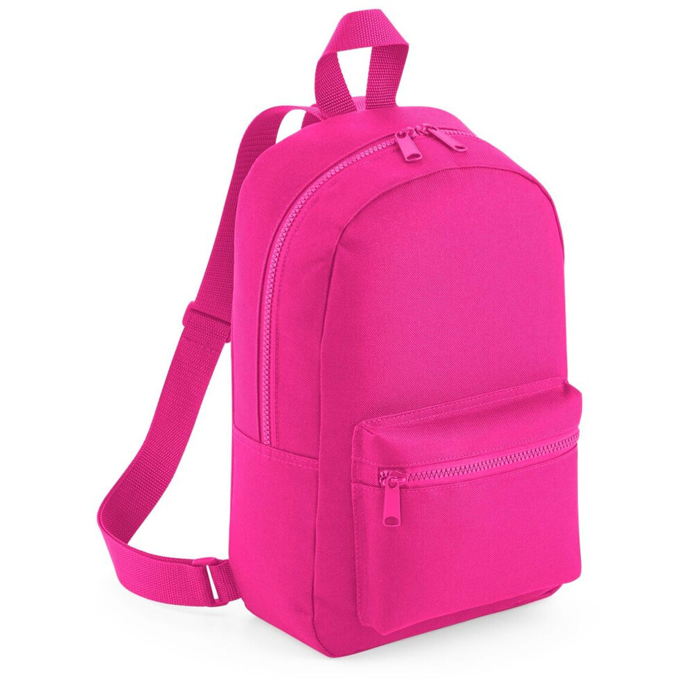 Bagbase (One Size, Fuchsia) Mini Essential Backpack/Rucksack Bag Pink,Multicoloured