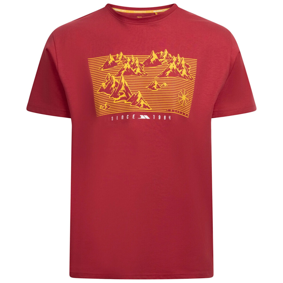 Trespass (Xs, Claret) Mens Manny T-Shirt
