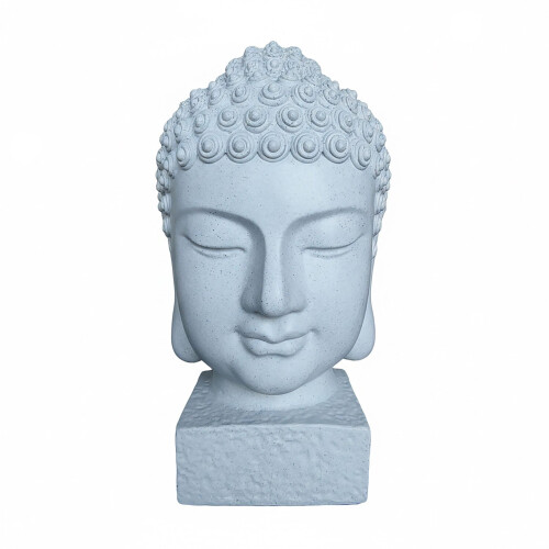 Boeddha-hoofdsculptuur, 70 cm, weerbestendig polyhars 1