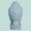 Boeddha-hoofdsculptuur, 70 cm, weerbestendig polyhars 9