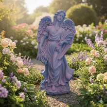 Grafengelbeeld voor begraafplaats of tuin, groot, weerbestendig