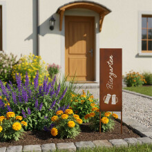 Tuinsteker met roestpatina - Weerbestendig decoratief ornament