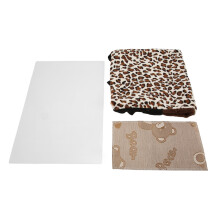 Nido túnel para mascotas leopardo marrón refugio 30x16x18cm