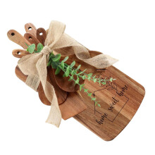 Premium Wooden Cutting Board Set Natural Timber Double Face