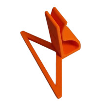 3D Printed Brush Cleaning Tool Multipurpose Clip on Art-Orange