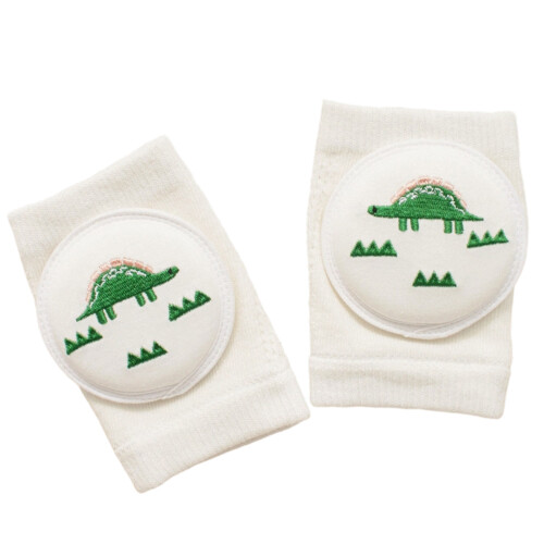 Soft Breathable Polyester Knee and Elbow Pad for-green dinosaur