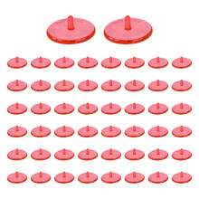 Marqueurs de Position de Golf en plastique-Rouge transparent