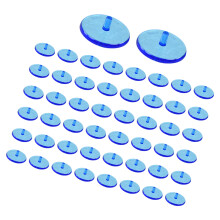 Marqueurs de golf en plastique, paquet de 50,-Bleu transparent