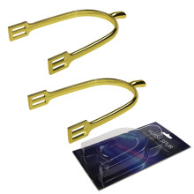 Traditional U Shape English Equestrians Spurs Light Weight-gold