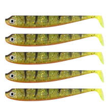 5PCS 9.5cm T Tail Fishing Lures Sinking Baits Double-Color B