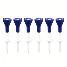 6Pcs Premium Golf Tees Flexible Height Adjustment Wind Resistant