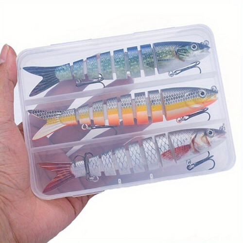 Double Hook Lures With Realistic Swimming Action Slow-Set B