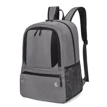 Unisex Portable Volleyball Equipment Bag Training Sports-Grey