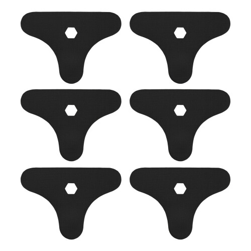 6Pcs Kinesiology Tape for Ankle Support Breathable-black