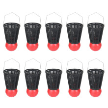 10Pcs Badminton Type Nesting Device Fishing Lure Basket Cage-M