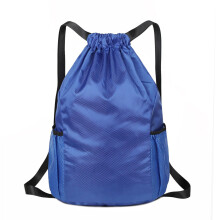 Waterproof Drawstring Sports Bag Adjustable Strap-royal blue