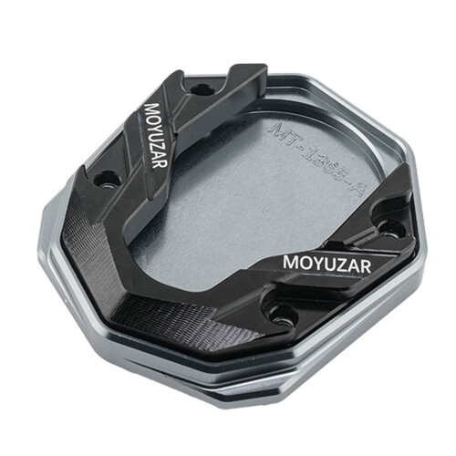 Kickstand Foot Side Stand Extension Pad Stabilizers for-Black