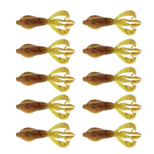 10Pcs Fishing Crawfish Lure Soft Artificial-ColorG 70MM