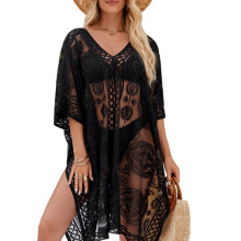 Easy Folding Beach Cover up Suitable for Travel and-Black