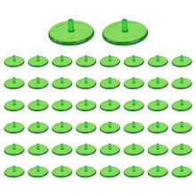 50pcs High Visibilities Golf Ball Markers-Transparent Green