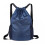 Drawstring Fitness Bag Water Resistant Drawstring-dark blue 1