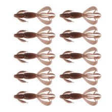 10Pcs Soft Crawfish Baits Artificial Baits Swimbait-ColorF 70MM