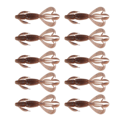 10Pcs Soft Crawfish Baits Artificial Baits Swimbait-ColorF 70MM