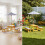 Kinderpicknicktafelset met parasol en kussens 5