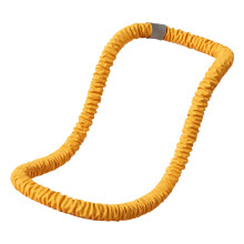 Comfortabele flexibele fitnesshoepel voor buiktraining-Oranje