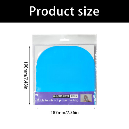 Tear Resistant Table Tennis Racket Protection Cover Table-White 2